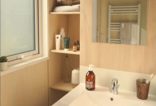 Lavabo du box compact sanitaires