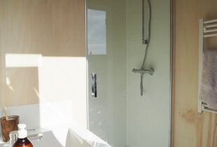 Cabine de douche du box compact sanitaires