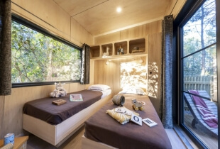 Chambre d'enfant de la tiny house la tribu