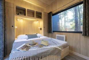 Chambre de la tiny house la tribu