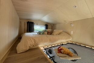 Chambre d'enfant de la tiny house l'escapade